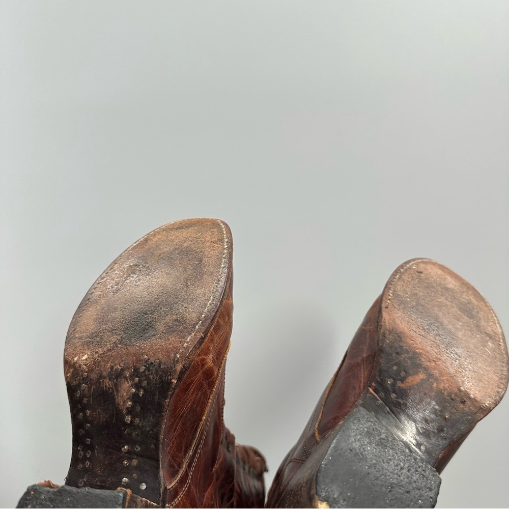 Flawed Freebird By Steven Grany Brown Leather Boots - Picture 9 of 15